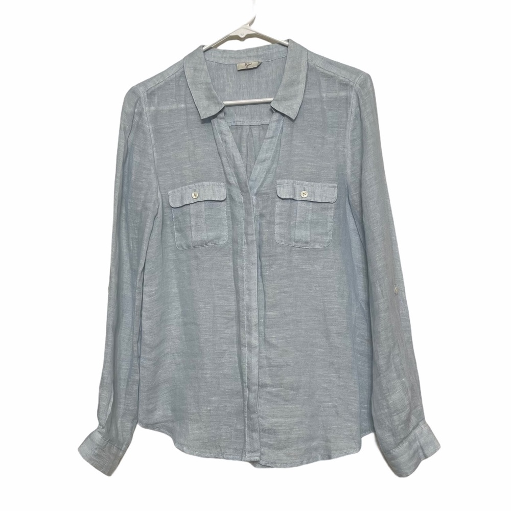 SOLD.  Women’s Joie 100% linen long sleeves shirt